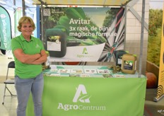 Yet Reitsma van Agrocentrum, ze promootte Avitar op de beurs