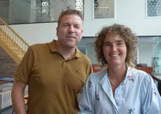 WIlma van den Oever (GroentenFruit Huis) met Vincent van Wolferen (Rijk Zwaan)