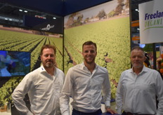 André Setz, Jordi van den Bosch en Harmen Boels van Freeland outdoor vegetables en Freeland Organics.