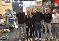 Sismatec: Jasper Slaghekke, Dianne Bouman, Adam Pytner (Polen), Christophe Schmidt (Duitsland), Marc Arends en Marc Puddle (ProSeal UK)