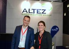 Toon Colsen en Charlotte Deceuninck van Altez Construction Group.