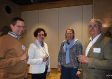 Mathias De Backer (Vegaplan), Isabel De Blaiser (BelOrta) Brigitta Wolf (Vegaplan) en Guy Callebaut (Global G.A.P.)