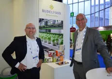 Thomas Ennik en Patrick Koppejan van Budelpack bij de budelfood 3D food printing. Voornamelijk voor ziekenhuizen en rusthuizen. De enige in Nederland op deze manier.