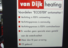 "De voordelen van de "Ecoster-ontsmetter" van Van Dijk Heating."