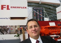 Niek Stokman van Enerflex. Enerflex is inmiddels ook de handelsnaam voor de voormalig Powertec produkten.