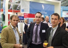 Wouter Alderden, Wesley Akkerman (beide Nic. Sosef) en David Vanderbruggen van Biobest