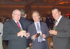 Wim Tacken, Chris White (Eurofruit) en Willem Baljeu