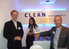 Marcel Hoekstra, Inge Hofstra en Arne Aiking van Clean Light