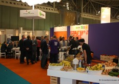 De stand van HBAG, Frugi Venta en het Groentenfruit Bureau