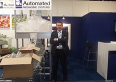 Automated Packaging Systems stond ook hier op de beurs. Ze presenteerde Airpouche, opvulmateriaal.