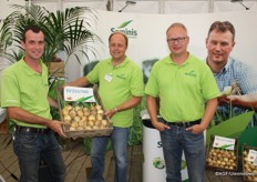 Het team van Seminis met Herve Picate, Lennert van Arenthals en Arnold Teeuwen