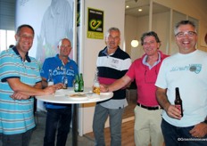 Patrick van der Voort van fa Van der Voort&Zn, Ed Hendriksen van Combinations, Cees van Dorst van Enza Zaden, Paul van Velzen van Beekenkamp en Eric van Vliet van Enza Zaden.