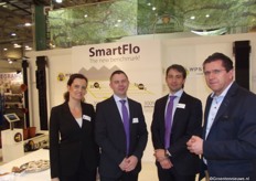 Mildred Strik, Martin van Zanten and Merijn Kuiper with a manager of Certhon. WPS introduces their new concept: SmartFlo. The SmartFlo series combines three major advantages: flexibility, efficient cultivation and step- by-step investing. The SmartFlo series is an internal transport system consisting of smart tools that respond perfectly to market-oriented cultivation. These products offer a modular approach giving growers maximum freedom and allowing them to invest only in what they actually need. All these products are interconnected online making them easy to operate.