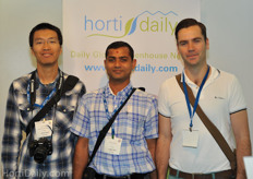 Aussie growers; Haishan He, Ketul Patel and Mark Dunning of P'Petual greenhouses.