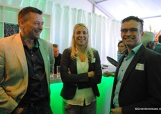 Bas Visser, Wireless Value, met Nienke van der Zanden, Duijndam Uitzendgroep, en Arco van der Mout, Lock Drives