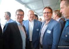 Rob Grootscholten (Bom Group), Michiel van Spronsen (Glascom Tuinbouw) en Patrick Franken, Vitapep