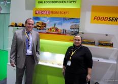 Rudolf Derkum en Mona Hegab, DHL Foodservices Egypt