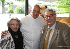 Chef-kok Herman den Blijker en Pieter Smits van Stichting Dubbel-A konden het goed samen vinden