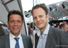 Leon Litjens van ZON en Marcel Schreinemachers van Direct Fresh International