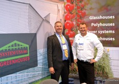 Gert Kolbach van System USA Greenhouses en Marco Visser van Certhon.