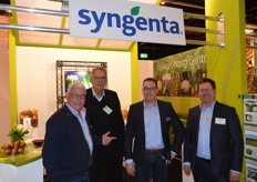 Joop Hof, Johan van Antwerpen, Peter Colbers en Jan Espeel van Syngenta