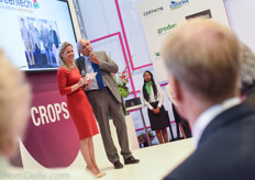 Aalst Dijkhuizen, President of the Dutch Topsector Agri&Food announced the cateogory and overall winners of the GreenTech Innovation Award.