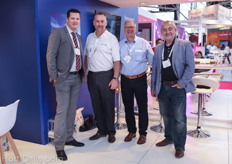 Nick, Bernd and Michael of Evonik visiting Niclas Heescher of Novavert.