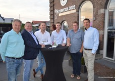 Herman van de Ende (AMT International), Hans van der Valk (Valk Horti Systems), Wouter de Jong (Ludvig Svensson), Leon Strik (Ludvig Svensson), Fred Wennekes (Prins Group) en Johan Weesie (Ludvig Svensson)