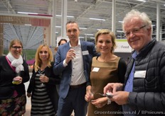 Joyce van Leeuwen, Van Leeuwen Catering, met Aliette Borsboom, Rabobank Den Haag, WIlfred Star, Rabobank Leiden en Gemma Schneemann, Sligro