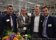 Juri van Es (Rabobank) Sven Braber (Kweecker), Rik Leerdam (Quality Queen) en Thomas Frankhuizen (Rabobank Westland)