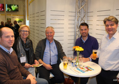 Teler Wim van Buynder met Corine de Clercq, Wilfried Verzyck (CKCert), Stef Stef Desserjer en Hugo van Usen van Primoris