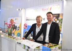 New team members promoting the HortiDaily guide: Gill van der Drift & Mitchell van der Drift