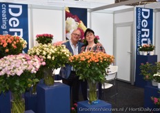 Huub and Marscha from De Ruiter where showing their beautiful roses at the exibition.