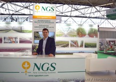 Guillermo Baquero of NGS ,showing their greenhouse projects