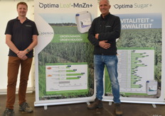 Rogier Doornbos en Erwin Stokman van Soiltech. Bladmeststoffen: ontwikkeling en productie hiervan.