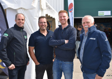 Johan Mans (Altena Potatoes), Anton Riezebos, Gert Langebeeke (Polder Potato) en Andre Mans sr.