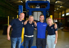 Het Verbruggen team: Rutger Verbruggen, Tom Rosier, Lars Van der Week en Anne Oosterhof.