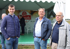 Jan van der Lee (rechts) kwam even buurten bij Vervaeke