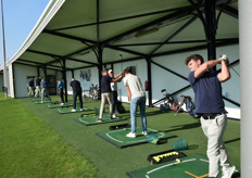 Golfclinic in volle gang