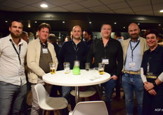 Een Noord-Hollands onderonsje? Robbert Krijgsman, Sander Bol, Jasper Houtenbos (Brassica Trade) met Kees van der Meij (Agf-online), Henk Nijhoff (Exsa Europe) en Danielle Bruin (Bejo Zaden)